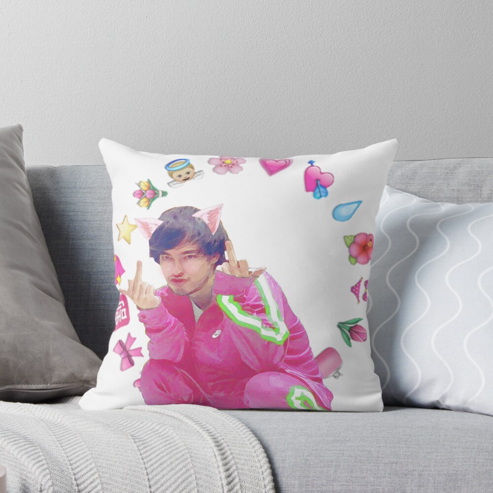 Joji Neko Chan Throw Pillow